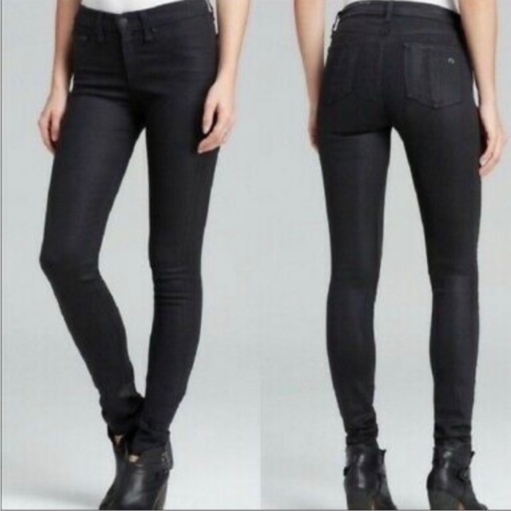 Rag & Bone black skinny‎ jeans style: legging designer stretch denim size 26